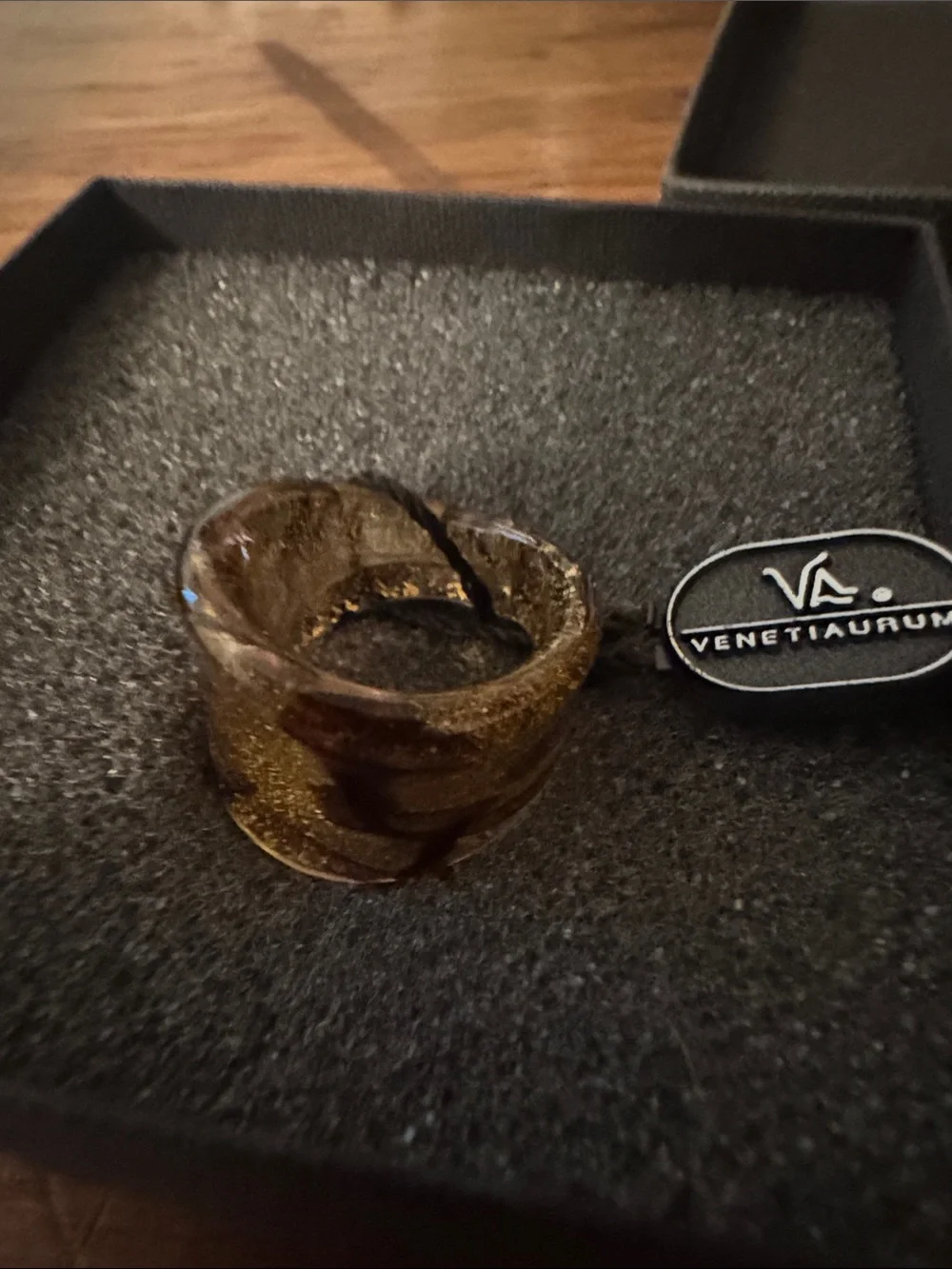 Vintage Murano Glass w 24kt gold and 925 Silver